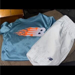 New Balance Blue and Gray Athletic Shorts